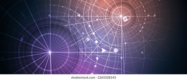 Abstract data background. Futuristic technology style. Elegant digital  background for business cyber presentations.