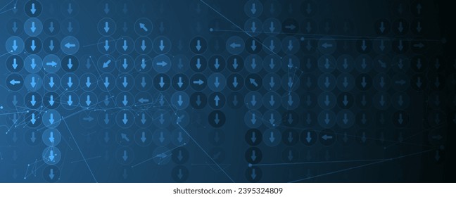 Abstract data background. Futuristic technology style. Elegant digital  background for business cyber presentations. Handmade Vector