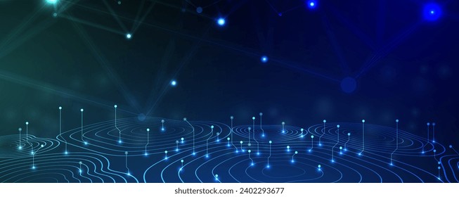 Abstract data background. Futuristic technology style. Elegant digital  background for business cyber presentations. Handmade Vector