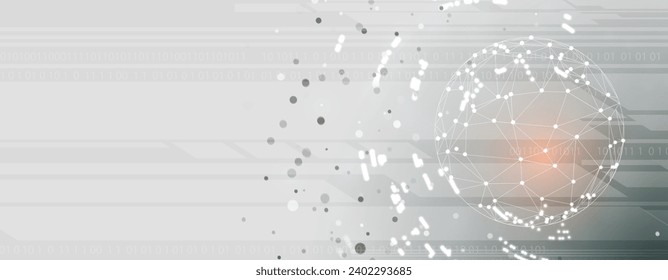 Abstract data background. Futuristic technology style. Elegant digital  background for business cyber presentations. Handmade Vector