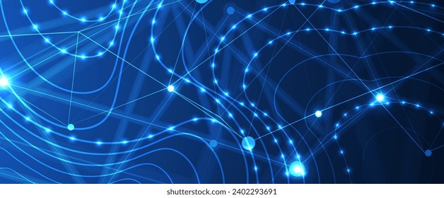 Abstract data background. Futuristic technology style. Elegant digital  background for business cyber presentations. Handmade Vector