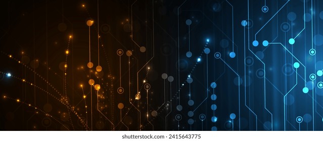 Abstract data background. Futuristic technology style. Elegant digital  background for business cyber presentations. Vector Art.