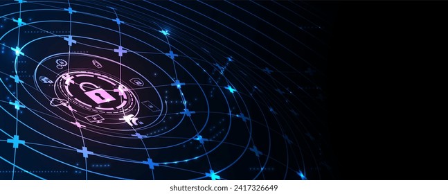 Abstrakter Datenhintergrund. Futuristische Technologie-Stil. Eleganter digitaler Hintergrund für Business-Cyber-Präsentationen.Vector Art.