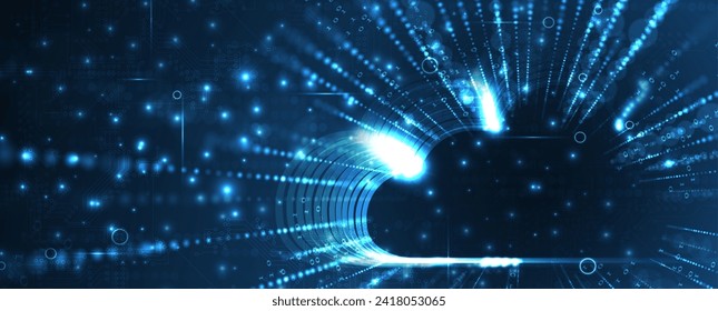 Abstract data background. Futuristic technology style. Elegant digital  background for business cyber presentations. Vector Art.