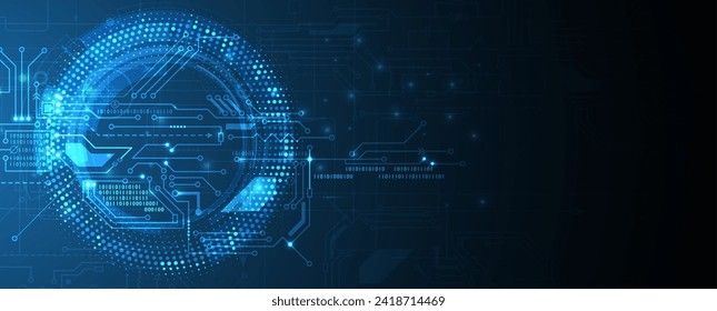 Abstract data background. Futuristic technology style. Elegant digital  background for business cyber presentations. Vector Art.