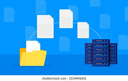 Abstract data center transport. Abstract vector background. Vector template