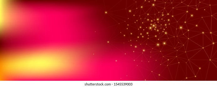 Abstract Data Flow. Science Tech Network. Red 3d Minimal Background. Yellow Triangular Pattern. Bright High Big Data Banner. Science Visualization. Orange Geometric Banner. Pink Technology Data.