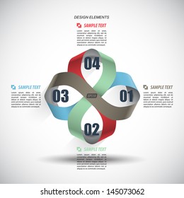 Abstract data line. Vector design.