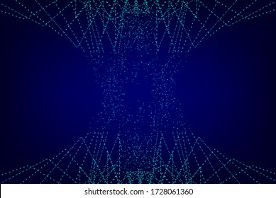 Abstract data network connection, Social communications concept. Vector EPS