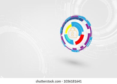 abstract data security concept tech innovation design background
