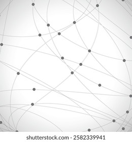 abstract data stream line connection node pattern technology background