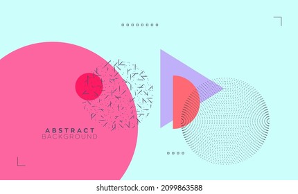 Abstract data technology background connected with lines and dots. Vector illustration use for poster, flyer, 