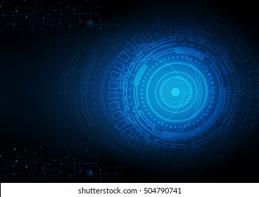 Abstract data technology background vector illustration