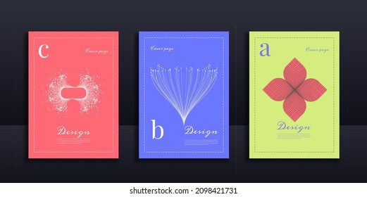 Abstract data technology cover page design connected with lines and dots. Vector illustration use for poster, flyer, banner.