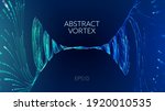 Abstract data transfer vortex. Futuristic digital technology. Vortex data concept. Spiral motion