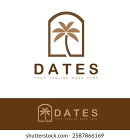 abstract date fruit logo design
