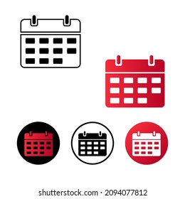Resumen de fecha Icono Icono Ilustración Diseño plano
