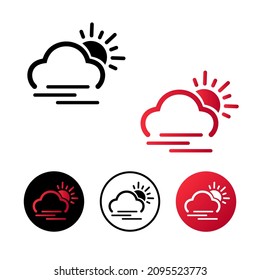 Abstraktes Cloud-Nebel-Symbol