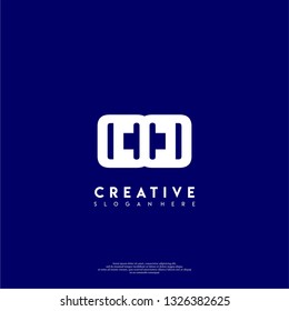 abstract DCCD logo letters design concept in shadow shape