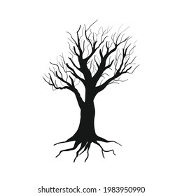 Abstract of dead tree illustration