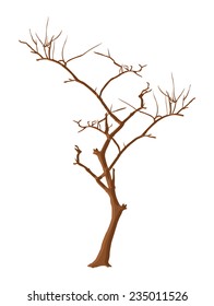 Abstract Dead Tree Stem