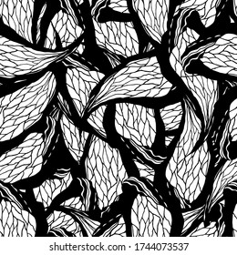 Resumen de patrones caducos en blanco y negro. Patrones de Doodle