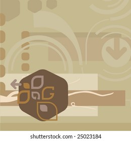 Resumen de fondo deco, serie de ilustraciones vectoriales.