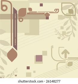 Abstract deco background, vector illustration series.