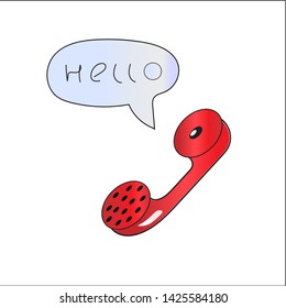 Abstract Decor Design Retro Talking