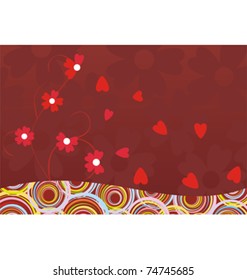 	abstract decor flower heart