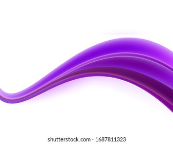 Abstract decor wave vector background illustration curve line art design