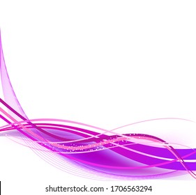 Abstract decor wave vector background illustration curve line art design