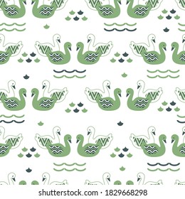 Abstraktes, dekoriertes schweizerisches Vektorgrafik-Muster für nahtlose Muster für Hintergrund- und Bekleidungsdesign