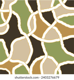 Abstract decoratie wave pattern. Vector Illustration.