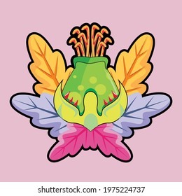 abstract decoration with attractive colors