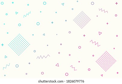 Abstract decoration background. Geometric shapes texture. Wallpaper, cover. Social media concept. Vector illustration. EPS 10