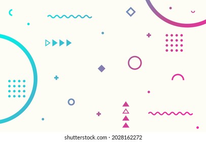 Abstrakter Dekorhintergrund. Tapete mit geometrischen Formen. Vektorgrafik