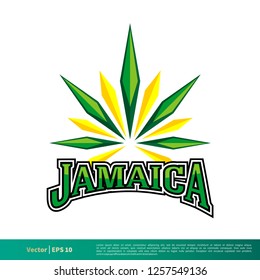 Abstract Decoration Cannabis Icon Vector Logo Template Illustration Design. Vector EPS 10.