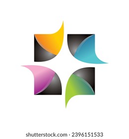 abstract decoration element vector logo.