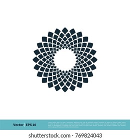 Abstract Decoration Flower Icon vector Logo Template Illustration Design. Vector EPS 10.