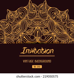 Abstract decoration vintage background with space for your text. Suitable for various designs, invitation, thank you card, save the date cards and scrapbooking. Vector Christmas backdrop 10 EPS