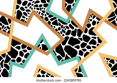 Abstract decorative animal skin pattern. Vector Illustration.