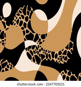 Abstract decorative animal skin pattern. Vector Illustration