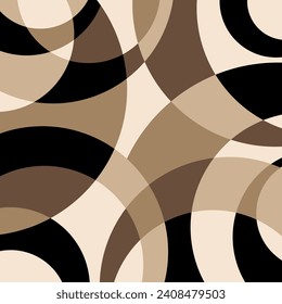 Abstract decorative arc pattern. Vector Illustration.