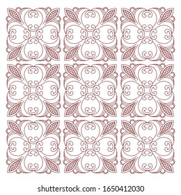 Abstract decorative background. Black and white. Vector.