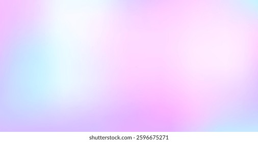 Abstract decorative background with bright neon gradient. Colorful rainbow digital pearlescent futuristic unicorn backdrop. Vector template for web banner and presentation.
