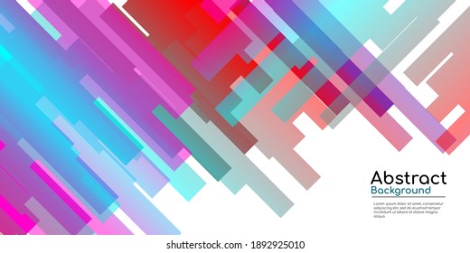 Abstract decorative background with colorful gradient geometric shapes. It is suitable for posters, flyers, banners, websites, etc. Vector illustration