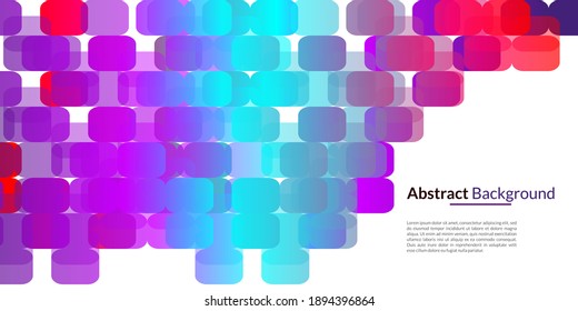 Abstract decorative background with colorful gradient geometric shapes. It is suitable for posters, flyers, banners, websites, etc. Vector illustration