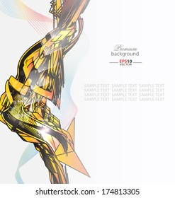 Abstract decorative background for creative design