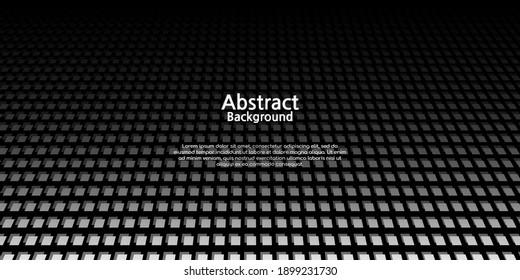 Fondo decorativo abstracto, textura oscura con formas geométricas en gradaciones negras, blancas y grises. Es adecuado para afiches, volantes, banners, sitios web, etc. Ilustración vectorial